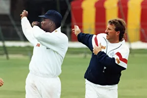 IAN BOTHAM ARCHIVE: Ian Botham training with Devon Malcolm - June 1992