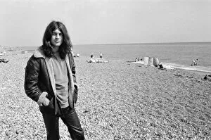 Images Dated 21st December 2016: Ian Gillan, lead singer of the Deep Purple rock group, pictured on the beach in Brighton