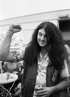 Ian Gillan, new lead singer of heavy metal group Black Sabbath