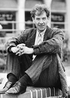 Ian McKellen pictured at The Birmingham Repertory Theatre in 1988