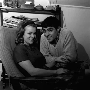 Square Prints: Ian McShane actor with actress Susan Farmer November 1963