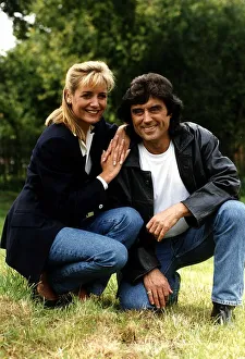 Ian McShane Actor star of the TV series Lovejoy with Caroline Langrishe on location in