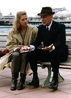Ian Richardson actor and Susannah Harker actress star in the series House of Cards