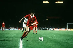 Ian Rush Liverpool in action during the 1984 European cup Final in Rome, Italy