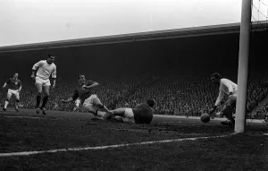 00244 Prints: Ian St John of Liverpool scores past keeper Furnell in the game against Arsenal that gave