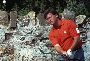Swing Prints: Ian Woosnam Welsh Golfer Chipping During Practice For The British Open Golf Championship