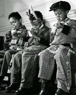 Ice cream time at St. Nicholas boys home in Sunderland April 1953