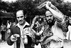 Identical twin brothers George (right) and Hugh Palmer who ran Barry Zoo