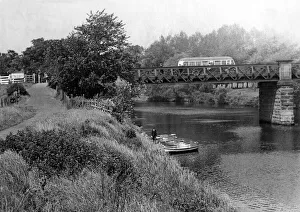 Lake District Prints: An idillic summers day on the banks of the River Wear at Chester-le-Street, Durham
