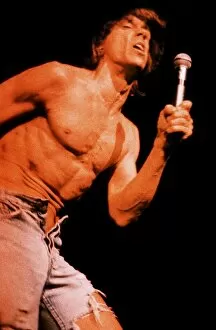 Images Dated 10th January 1991: Iggy Pop singer on stage at Brixton 1991