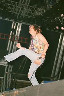 Amercan Prints: Iggy Pop (USA singer) performing at The Reading Rock Festival, Little Johns Farm