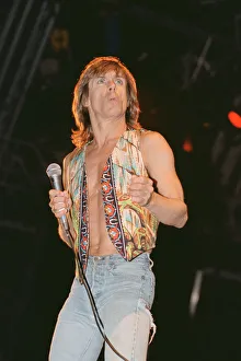 Iggy Pop (USA singer) performing at The Reading Rock Festival, Little Johns Farm
