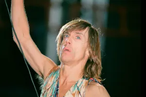 Iggy Pop (USA singer) performing at The Reading Rock Festival, Little Johns Farm