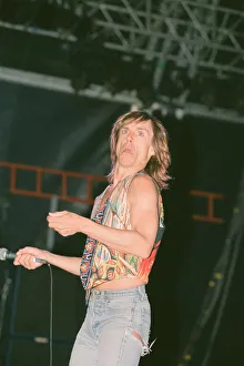 Iggy Pop (USA singer) performing at The Reading Rock Festival, Little Johns Farm