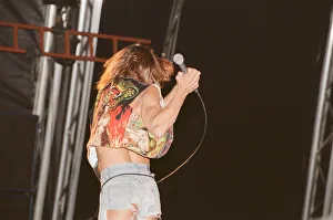 Iggy Pop (USA singer) performing at The Reading Rock Festival, Little Johns Farm