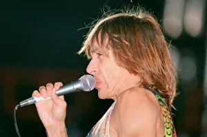 Iggy Pop (USA singer) performing at The Reading Rock Festival, Little Johns Farm