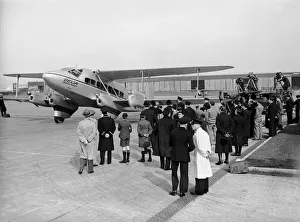Imperial Airways De Havilland DH86A Rapide G-ACWC Delia seen here arriving at Croydon