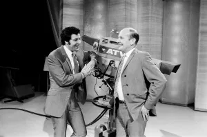 01234 Prints: Two very important visitors to ATV studios at Elstree this afternoon were Mr