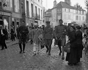 Indian and British officers seen here in Orleans September 24 1914