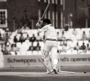 Stumps Prints: Indian Cricketer Kapil Dev - September 1979 bowled out