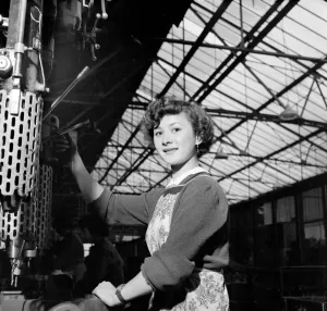 Industry: Factories. Women working on the production line at Henley