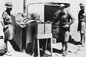 North Africa Prints: This ingenious still for purifying water for the defenders of Tobruk was invented by