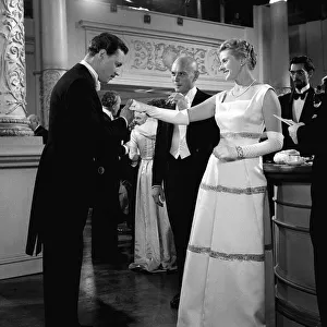 Ingrid Bergman and Yul Brynner in The Filming Anastasia at Elstree Studios