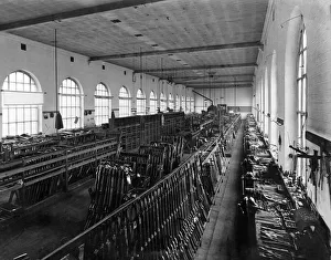 Guns Prints: Interior of the Birmingham Small Arms Company Limited (BSA), Circa 1930s