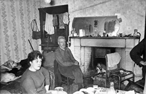 The Interior of slum housing in an area of Newcastle - The Living Room of Mr Shell