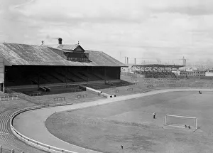 Interior view of Celtic Park, home of Glasgow Celtic football club in Parkhead