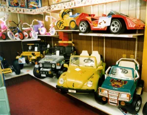 Interior view of Romer Parrish toy shop. October 1993