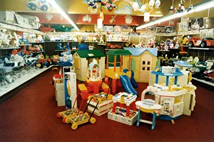 Interior view of Romer Parrish toy shop. October 1993