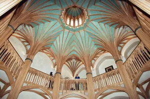 01135 Prints: Interior view of Windsor Castle showing restoration after it was damaged by fire in 1992