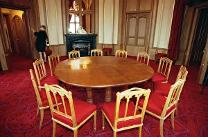 01135 Prints: Interior view of Windsor Castle showing restoration after it was damaged by fire in 1992