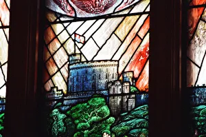 01135 Prints: Interior view of Windsor Castle showing restoration after it was damaged by fire in 1992