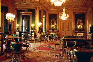 01135 Prints: Interior view of Windsor Castle showing restoration after it was damaged by fire in 1992