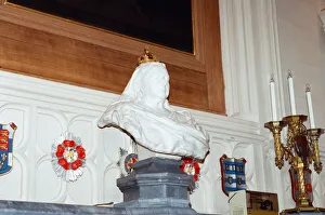 01135 Prints: Interior view of Windsor Castle showing restoration after it was damaged by fire in 1992