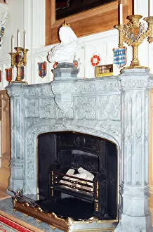 01135 Prints: Interior view of Windsor Castle showing restoration after it was damaged by fire in 1992