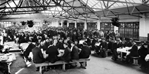 Canteen Prints: Interior of workmens canteen at North Eastern marine Engineering Co. at Wallsend