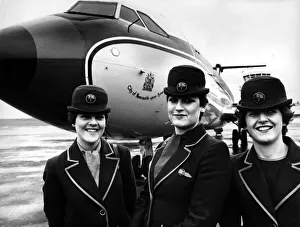 Flying Prints: The international airline Dan-Air which operates from Newcastle Airport
