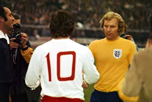 International Football World cup Qualifer Poland v England 0 in Chorzow June 1973