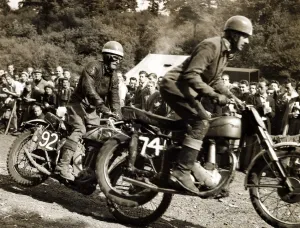 Moto Cross Prints: International Motorcycle scramble MTG - August 1952 held at Brands Hatch