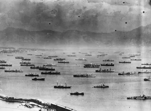 Barges Prints: The invasion of Southern France. Every type of craft imaginable is represented here as