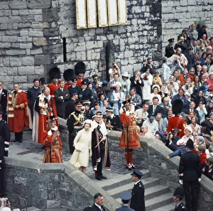 00476 Prints: Investiture of Prince Charles as Prince of Wales 01 / 07 / 1969 Queen Elizabeth