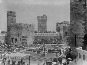 The Investiture of the Prince of Wales at Carnarvon Castle 14th July 1911 *** Local