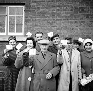 Ipswich Town v. Norwich City. Fans queue for free tickets for the CCTV broadcast of