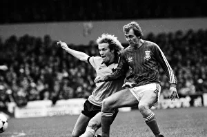 Ipswich Town v Wolverhampton Wanderers league match at Portman Road October 1981