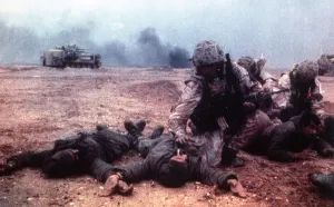 Iraq Prints: Iraqi Prisoners being held by Allied Troops during operation Desert Storm