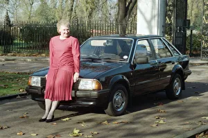 Irene Bean from Blackpool, who has won a Ford Escort Ghia which used to belong to