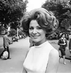 Irina Demick, french actress, in the UK to start work on new film